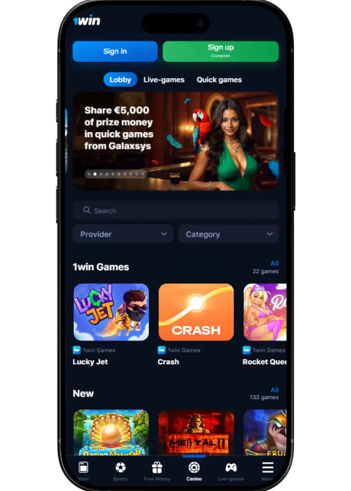 1win mobile APK