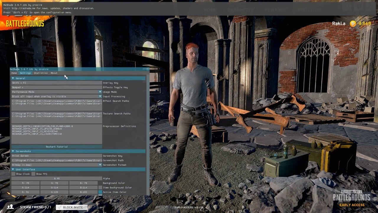 how to delete reshade pubg